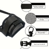 3 Pcs Size XXL Black Breathable Mesh Dog Muzzle - Soft & Comfortable Guard to Prevent Biting, Allows Panting and Drinking