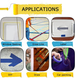 (10-Pack) Professional Blue Painter's Tape  - 14-Day Clean Removal, UV Resistant for Crisp Paint Lines