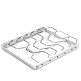 2-Pack Foldable Stainless Steel Rib Racks(26.6 x 22.2 x 2.3 cm)