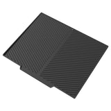 2PC Black Multi-Use Drain Mat (43x33 cm) – Non-Slip Heat Protection for Dish Drying & Prep