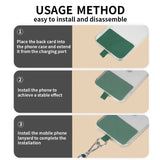 3-Pack Adjustable Khaki Crossbody Phone Lanyards – Dual Wear Modes, Two-Ways of Hanging,Ultra-Slim 0.6mm Patch