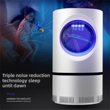 2-Pack Silent UV LED Mosquito Killer Lamp - Indoor Physical Insect Trap & Fly Catcher with USB Power for Home