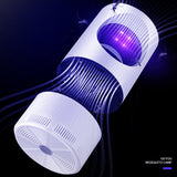 2-Pack Silent UV LED Mosquito Killer Lamp - Indoor Physical Insect Trap & Fly Catcher with USB Power for Home