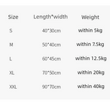 2-Pack Gray Rabbit Pet Summer Cooling Latex Pad (S Size: 40*30cm) - Breathable Ice Silk & Latex-Filled Dog Bed Cat Sleeping Mat with Non-Slip Base