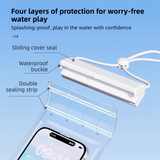 3-PCS Black IPX8 Waterproof Phone Pouch(19×11 CM) - Universal Touch Screen & Underwater Photo Case for Swimming, Snorkeling, and Beach