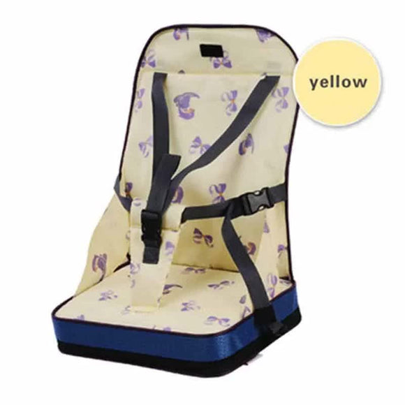 Blue Multi-Functional Portable Highchair Booster Seat for Infants & Kids - Ultra-Lightweight Foldable Travel Dining Chair Bag