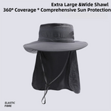 2-Pack Green Men's Adjustable Sun Protection Hat - Wide Brim, Deep Crown, Quick Dry Breathable Sun Cap with Neck Flap for Hiking & Outdoors