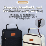 2-Pack Plaid Pattern Insulated Lunch Bag Set(Black & White) - Oxford Cloth Tote with Thermal Aluminum Foil, Large Capacity for Work and Picnic