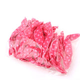 20-Pack Purple Polka Dot Bow Sponge Hair Rollers Set -  Soft Sleep Pillow Lazy No-Heat Curler for Heatless Loose Curls Hair Style