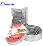 3-Pcs Pink 8-Month Flea and Tick Repellent Collar for Dogs and Cats – Waterproof, Adjustable & Safe with Natural Herbal Oils(62cm)