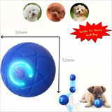 2-PCS Blue Intelligent Gravity Jump Ball - Dynamic Bite-Resistant Pet Toy for Cats & Small to Medium Breeds - USB-C Rechargeable
