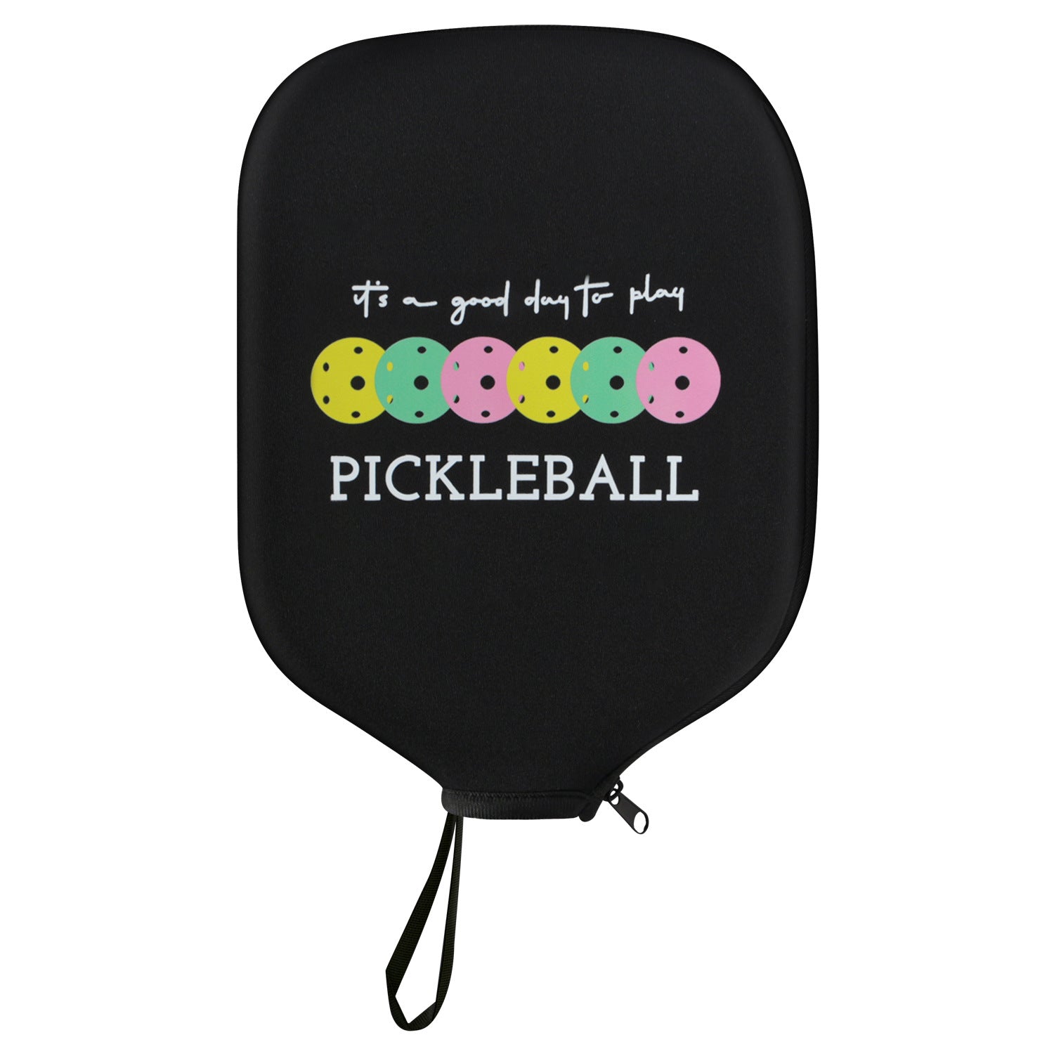 Black Neoprene Pickleball Paddle Cover Protective Case with Fun Graphic Design Durable Beach Tennis Racket Sleeve Bag for Table Tennis Paddles Shockproof Sports Equipment Storage(Style:4)