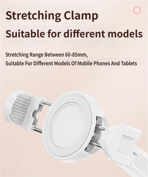 2-in-1 Pink Soft Plush Pillow Base & Tablet Holder - 3-Axis 180° Rotation, Height Adjustable and Telescopic Clamp Stand, Relieve Arm Fatigue and Neck Strain
