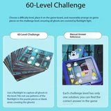 Ghost Catcher Puzzle Game 60 Challenges Logic Brain Teaser Parent-Child Interactive Board Game Concentration Training Plastic Material 4+ Years Educational Toy