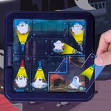Ghost Catcher Puzzle Game 60 Challenges Logic Brain Teaser Parent-Child Interactive Board Game Concentration Training Plastic Material 4+ Years Educational Toy