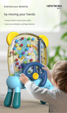 Pink Ball Catching Machine Game Kids Steering Wheel Pinball Desktop Game Hand Eye Coordination Training Parent-Child Interactive Educational Toy Concentration Focus Plastic 4+ Years