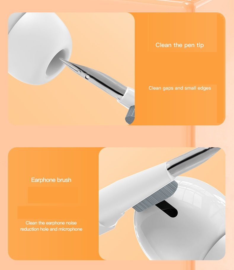 White 20-in-1 Multi-Purpose Cleaning Kit - Ergonomic ABS Handle with Dust Blower, Keyboard Cleaner & Screen Wipes - Compact Storage for Tech & Home Maintenance