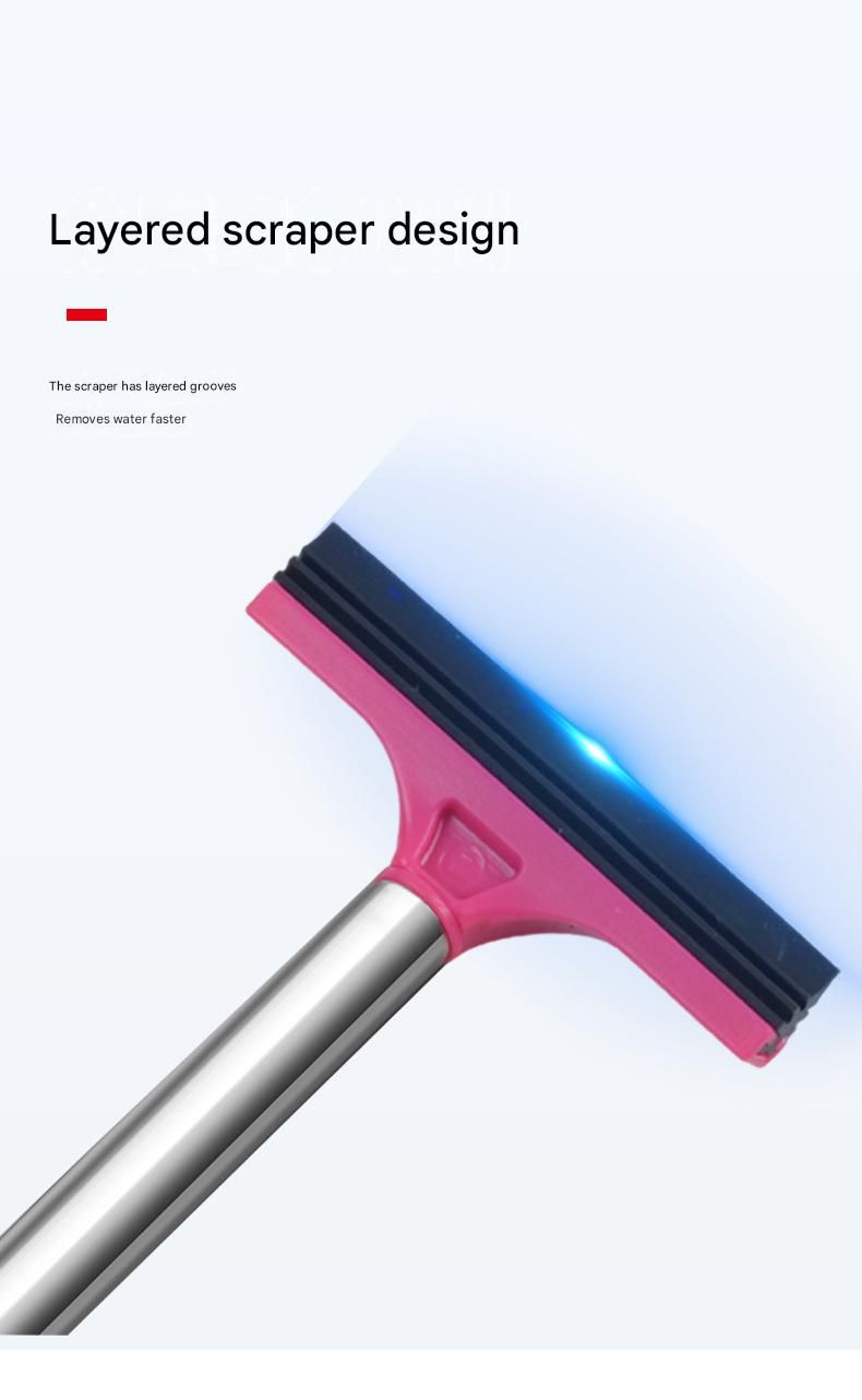 Black Telescopic Car Mirror Wiper - ABS & Stainless Steel - 98cm Extendable, Defog & Rain Removal, Compact Car Cleaning Tool, Universal Fit, Travel Friendly
