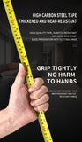 7.5M Heavy Duty Steel Tape Measure -  Metric & Imperial Dual Scale - High Carbon Steel Blade, Anti-Slip ABS+TPR Casing, Push-Button Lock, Wear-Resistant for Construction & DIY
