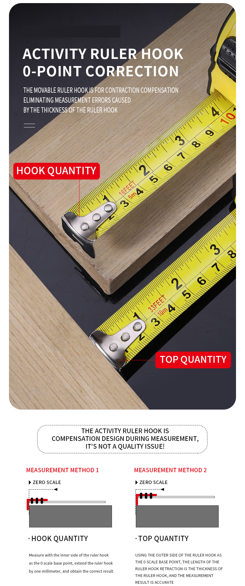 7.5M Heavy Duty Steel Tape Measure -  Metric & Imperial Dual Scale - High Carbon Steel Blade, Anti-Slip ABS+TPR Casing, Push-Button Lock, Wear-Resistant for Construction & DIY