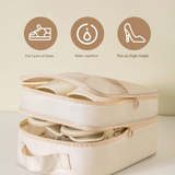 Light blue Travel Shoe Bag Portable Luggage Organizer Waterproof Dustproof Shoe Pouch