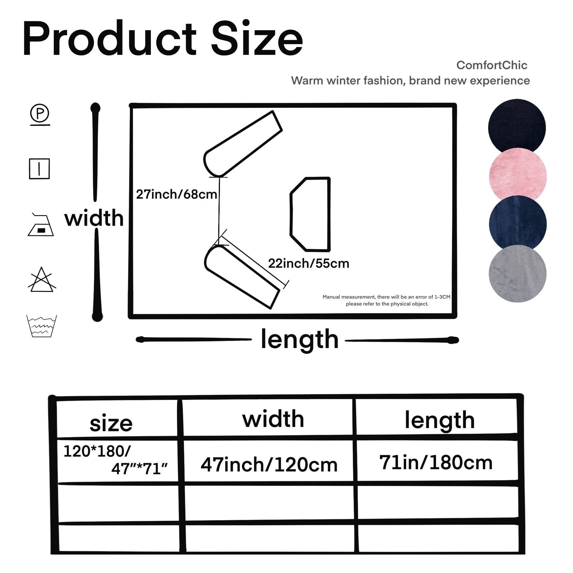 Pink 180 x 120CM Extra Large Wearable Wrap Blanket with Sleeves and Large Pocket, Cozy Thickened Composed Flannel Sherpa Fleece Oversized TV Blanket Robe and Sofa Throw for Home Lounging
