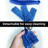 4 Pack Blue Shutter and Car AC Vent Cleaner Brush with Washable Microfiber Cleaning Cloth – Reusable Window Blind Dust Remover for Air Vent, Car AC Vent, Fan & Narrow Gap
