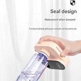 Green Mini Camera Humidifier, USB Rechargeable Portable Water Bottle Humidifier with LED Night Light, Wireless Desktop Mist Maker for Office, Bedroom, Travel & Car