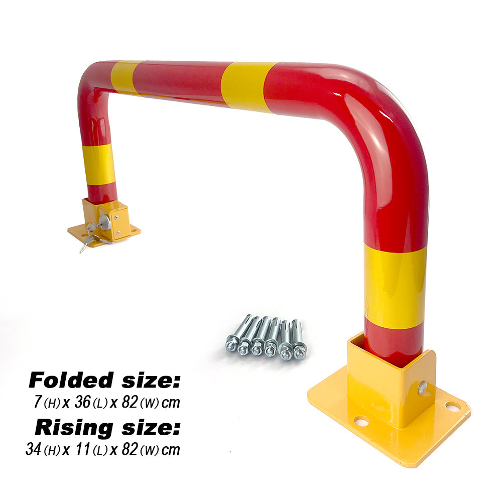 Traffic Control & Parking Tools: Arch Parking Barrier Fold Down Vehicle Security Locker Keyed Alike