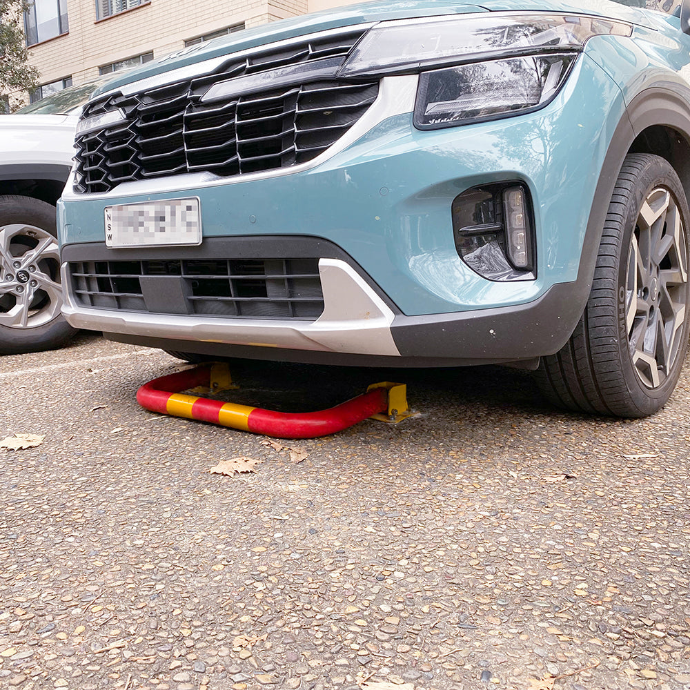 Traffic Control & Parking Tools: Arch Parking Barrier Fold Down Vehicle Security Locker Keyed Alike