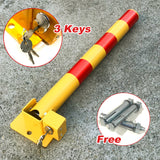 Traffic Control & Parking Tools: Red Parking Bollard locker Barrier Key Alike lock Fold Down Vehicle