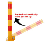 Traffic Control & Parking Tools: Red Parking Bollard locker Barrier Key Alike lock Fold Down Vehicle