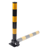 Traffic Control & Parking Tools: Fold Down Vehicle Security Car Parking Lock Safety Barrier Bollard Locker Barrier -Black