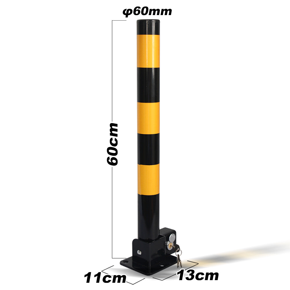 Traffic Control & Parking Tools: Fold Down Vehicle Security Car Parking Lock Safety Barrier Bollard Locker Barrier -Black