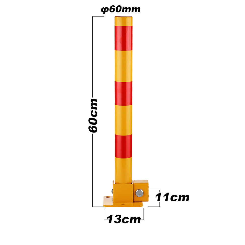 Traffic Control & Parking Tools: Fold Down Vehicle Security Car Parking Lock Safety Barrier Bollard Locker Barrier -Red