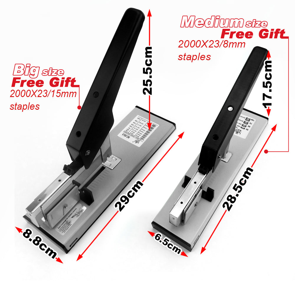 Filing & Organisation: Heavy Duty Big Size Stepler With Free 2000x23/15 Steples Office Stationary
