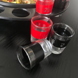 Board Games: Wine Game Shot Drinking Roulette Set with Casino Spin Glass Shot Party Bar Game