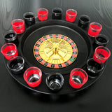 Board Games: Wine Game Shot Drinking Roulette Set with Casino Spin Glass Shot Party Bar Game