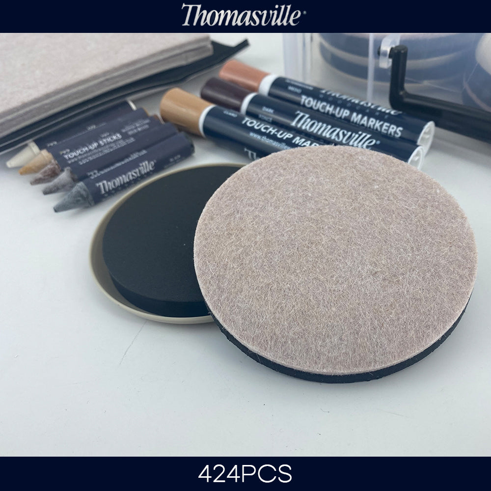 Hand Tools: Thomasville Floor Surface Protection Kit 424 Pieces Felts Bumpers Sliders Grips