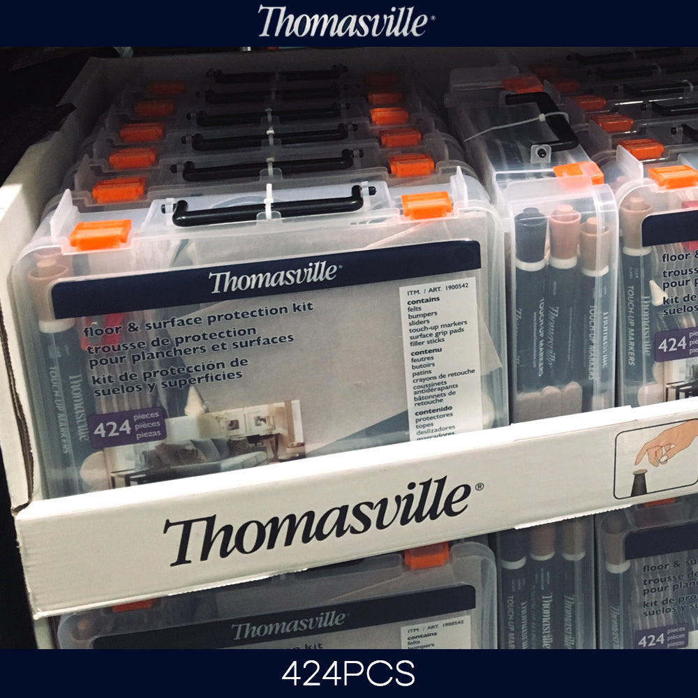 Hand Tools: Thomasville Floor Surface Protection Kit 424 Pieces Felts Bumpers Sliders Grips