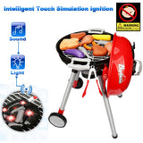 Pretend Play: Kids BBQ Pretend Play Cooking Set Sausages Utensils Barbecue Grill Toy Cooker