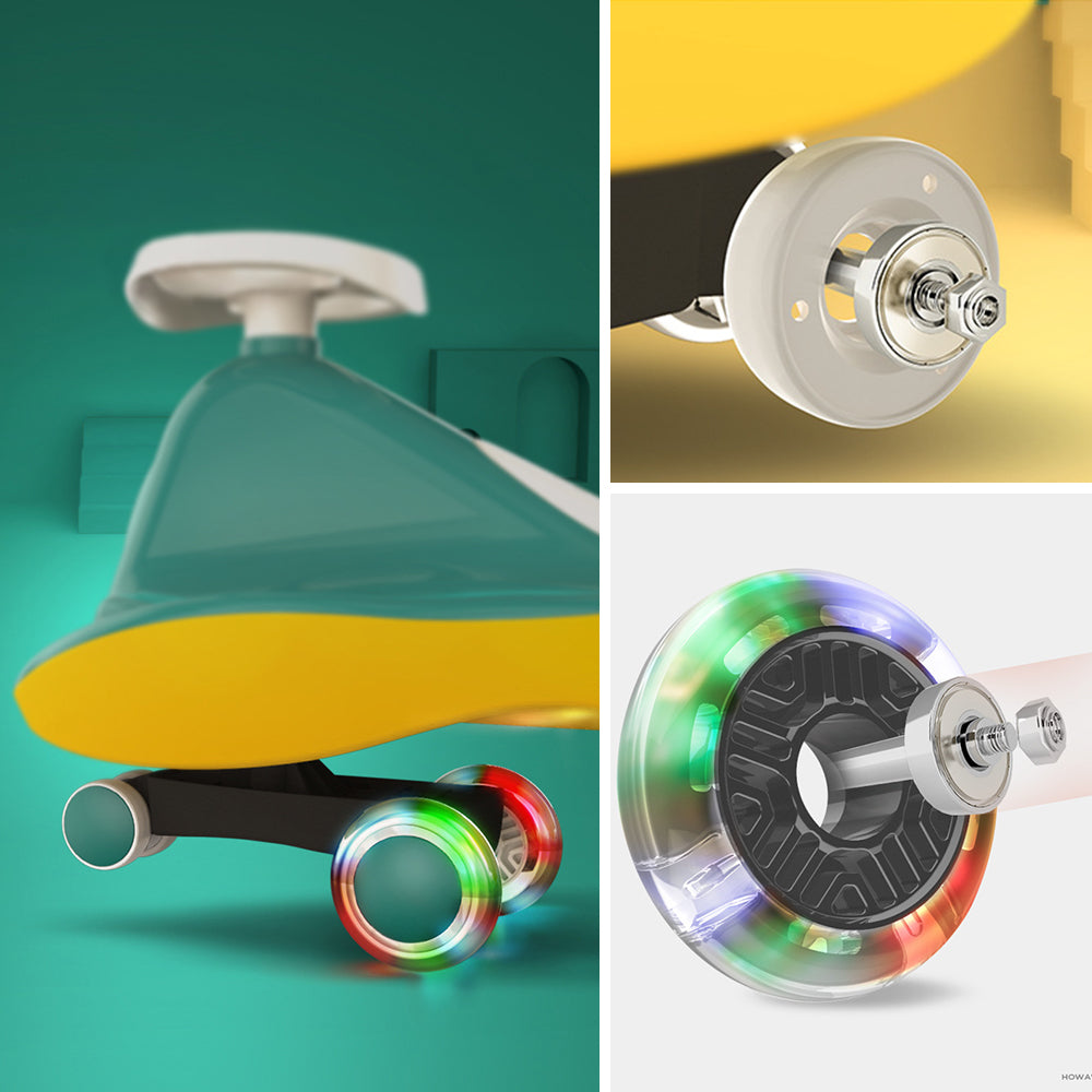 Ride On Cars: Bobisi Green-Glide Walker Swing Car Twist Car Rind On Toy  Italian Designer For Children Outdoor