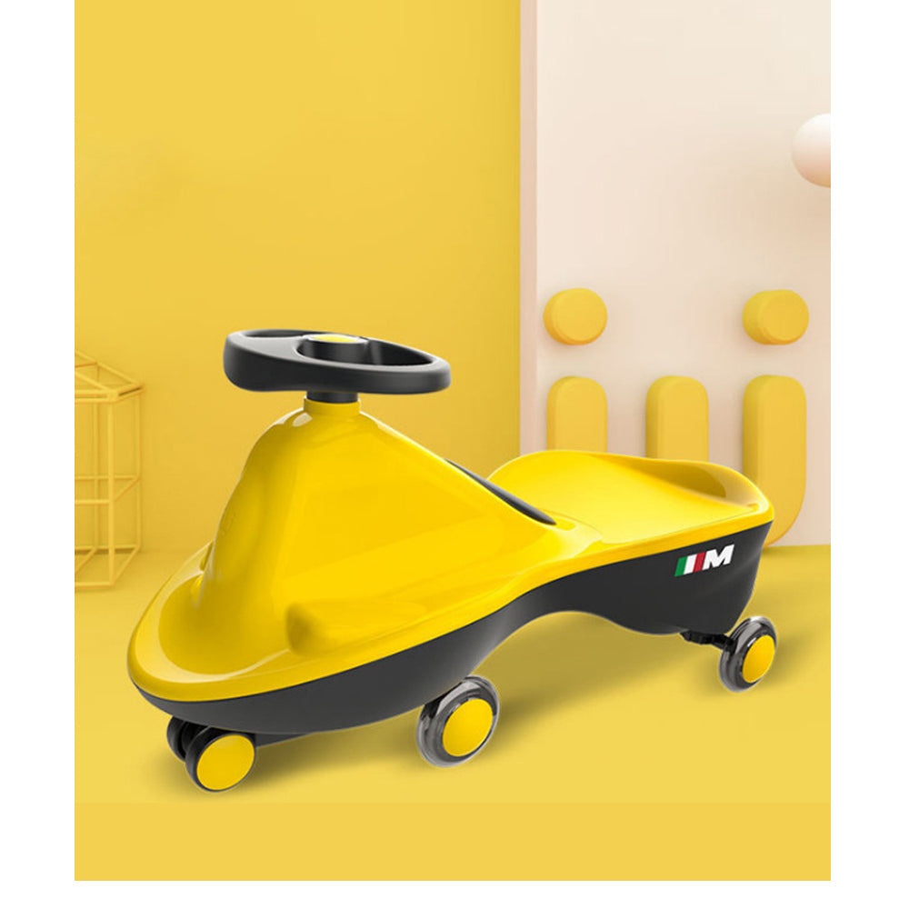 Ride On Cars: Yellow-Glide Walker Swing Car Twist Car Rind On Toy  Italian Designer For Children Outdoor