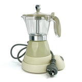 Coffee Machines & Accessories: Latest Styles Electric Aluminum Espresso Moka Coffee Maker 3cups Italian Classic - Cream