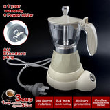 Coffee Machines & Accessories: Latest Styles Electric Aluminum Espresso Moka Coffee Maker 3cups Italian Classic - Cream