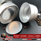 Coffee Machines & Accessories: Silver Electric Moka Coffee Maker Espresso Machine Italian Classic 6 Cups Auto Power
