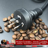 Coffee Machines & Accessories: Silver Electric Moka Coffee Maker Espresso Machine Italian Classic 6 Cups Auto Power