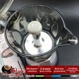 Coffee Machines & Accessories: Silver Electric Moka Coffee Maker Espresso Machine Italian Classic 6 Cups Auto Power