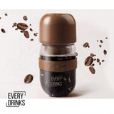 Coffee Machines & Accessories: Brown All in1 Anywhere Portable Drip Pour Over Coffee Maker + Electric Grinder + Juice Blender Anywhere Freshly Ground Coffee