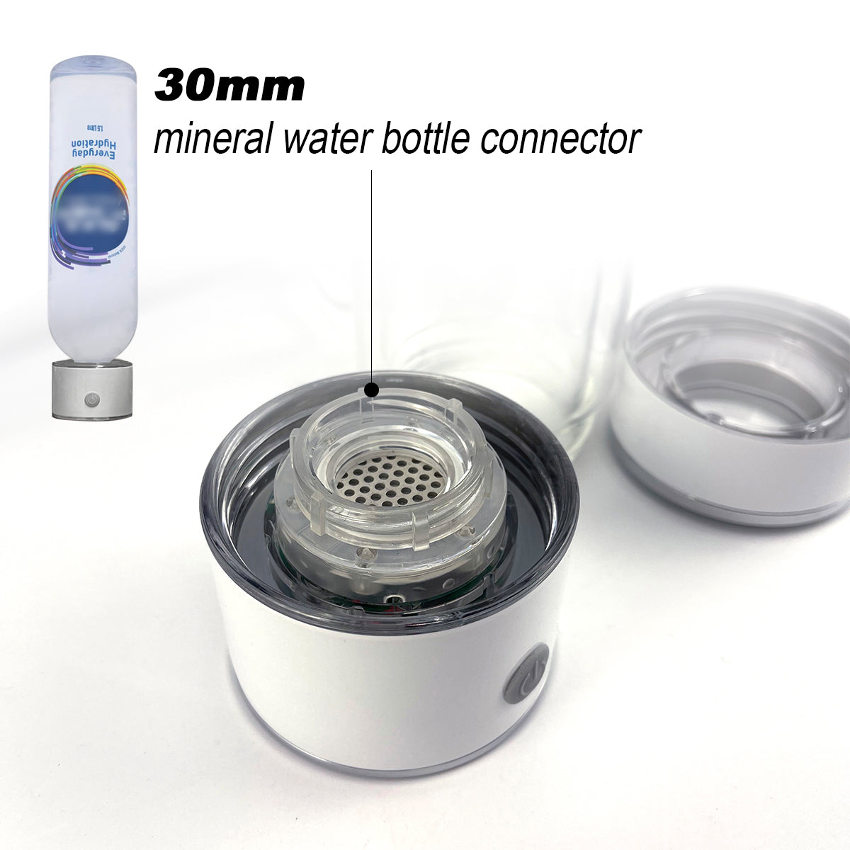 Drinkware: 300ml H2 Hydrogen Water Bottle Alkaline Ionizer High compatibility AU